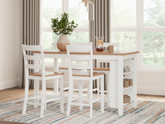 Best Deals Furniture - Ashley Furniture - Gesthaven Counter Height Dining Table and 4 Barstools - Counter Height Dining Table and 4 Barstools - D398D2