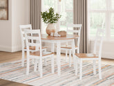 Best Deals Furniture - Ashley Furniture - Gesthaven Dining Table and 4 Chairs - Dining Table and 4 Chairs - D398D1