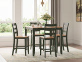 Best Deals Furniture - Ashley Furniture - Gesthaven Counter Height Dining Table and 4 Barstools (Set of 5) - DRM Counter Table Set (5/CN) - D401-223