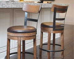 Best Deals Furniture - Ashley Furniture - Pinnadel Counter Height Bar Stool - UPH Swivel Barstool (1/CN) - D542-124