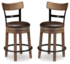 Pinnadel Counter Height Bar Stool (Set of 2)