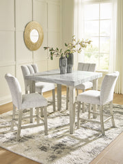 Larawyn Counter Height Dining Table and 4 Barstools