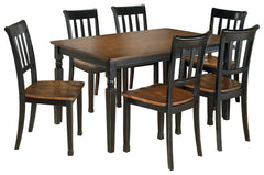 Best Deals Furniture - Ashley Furniture - Owingsville Dining Table and 6 Chairs - Dining Table and 6 Chairs - D580D13