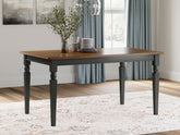 Best Deals Furniture - Ashley Furniture - Owingsville Dining Table - Rectangular Dining Room Table - D580-25
