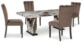 Best Deals Furniture - Ashley Furniture - Jeshina Dining Table and 4 Chairs - Dining Table and 4 Chairs - PCD581D2