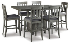 Best Deals Furniture - Ashley Furniture - Hallanden Counter Height Dining Table and 6 Barstools - Counter Height Dining Table and 6 Barstools - D589D4