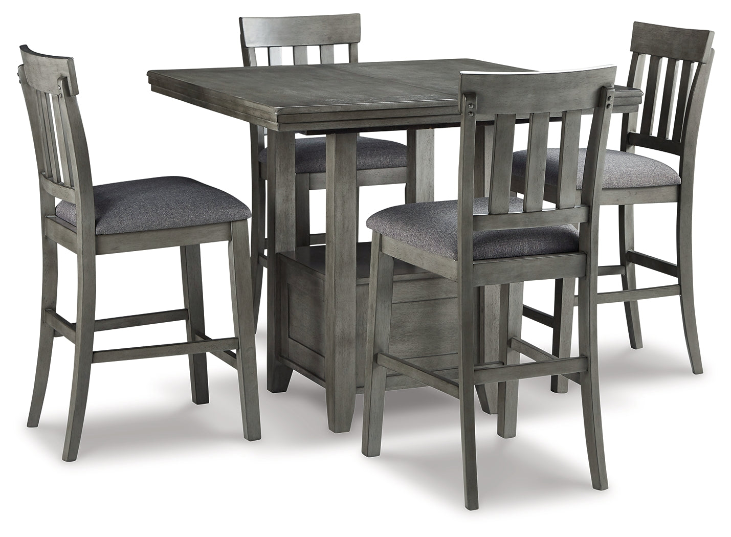Best Deals Furniture - Ashley Furniture - Hallanden Counter Height Dining Table and 4 Barstools - Counter Height Dining Table and 4 Barstools - D589D3