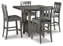 Best Deals Furniture - Ashley Furniture - Hallanden Counter Height Dining Table and 4 Barstools - Counter Height Dining Table and 4 Barstools - D589D3