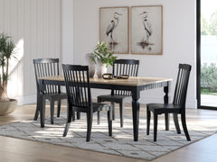 Best Deals Furniture - Ashley Furniture - Brenkerton Dining Table and 4 Chairs - Dining Table and 4 Chairs - PCD591D1