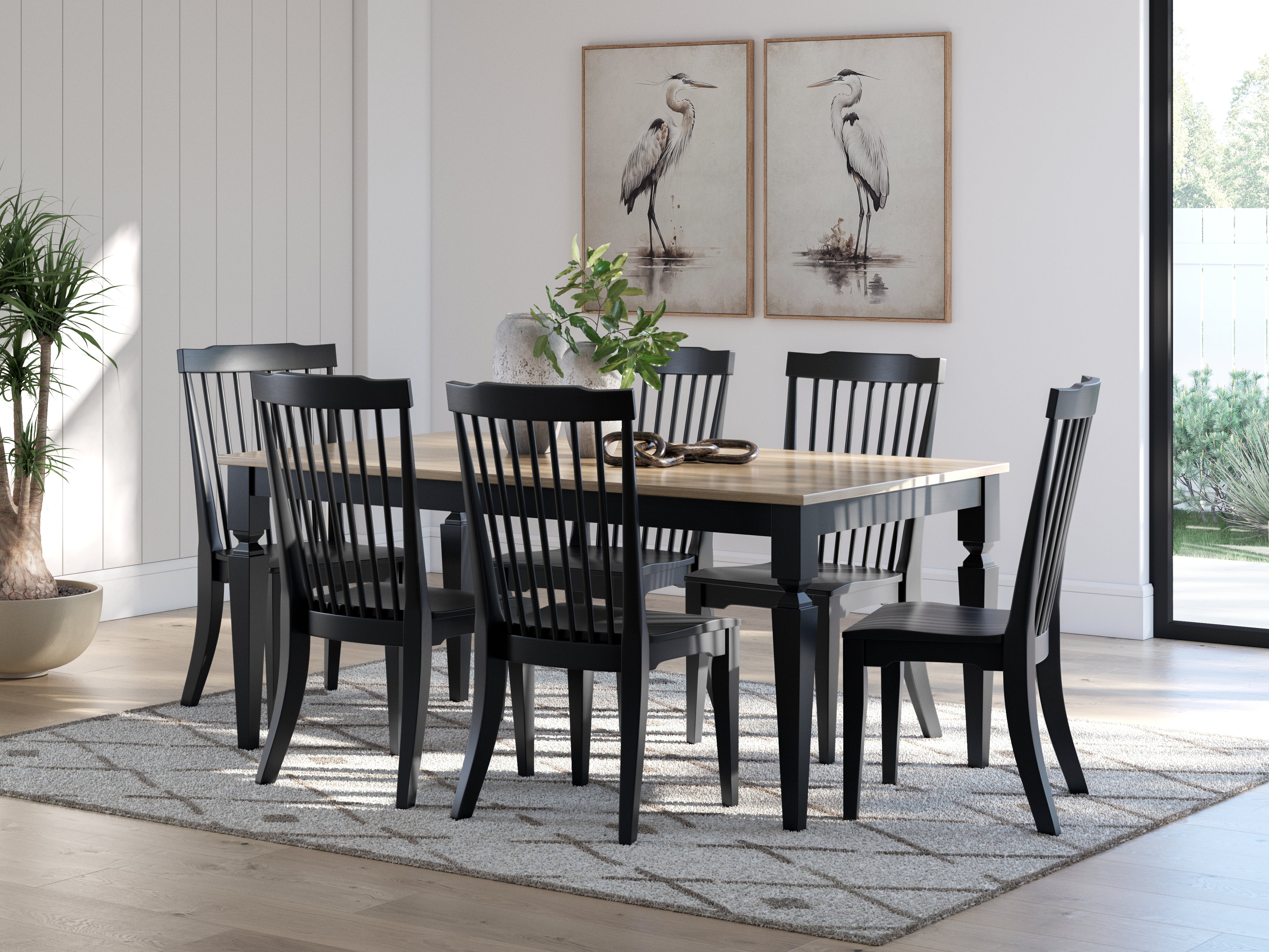 Best Deals Furniture - Ashley Furniture - Brenkerton Dining Table and 6 Chairs - Dining Table and 6 Chairs - PCD591D2