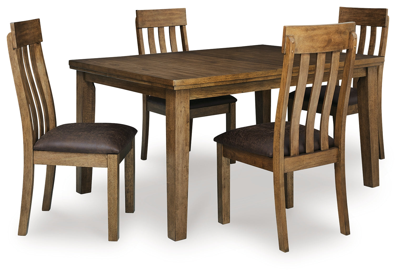 Best Deals Furniture - Ashley Furniture - Urbinforte Extension Dining Table and 4 Chairs - Extension Dining Table and 4 Chairs - PCD592D1