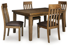Best Deals Furniture - Ashley Furniture - Urbinforte Extension Dining Table and 4 Chairs - Extension Dining Table and 4 Chairs - PCD592D1