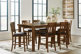 Best Deals Furniture - Ashley Furniture - Ralene Counter Hight Dining Table and 6 Barstools - Counter Hight Dining Table and 6 Barstools - D594D13