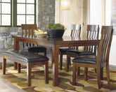 Best Deals Furniture - Ashley Furniture - Ralene Dining Table and 4 Chairs and Bench - Dining Table and 4 Chairs and Bench - D594D2