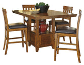 Best Deals Furniture - Ashley Furniture - Ralene Counter Height Dining Table and 4 Barstools - Counter Height Dining Table and 4 Barstools - D594D1