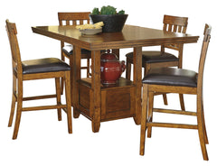 Best Deals Furniture - Ashley Furniture - Ralene Counter Height Dining Table and 4 Barstools - Counter Height Dining Table and 4 Barstools - D594D1