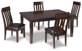 Best Deals Furniture - Ashley Furniture - Haddigan Dining Table and 4 Chairs - Dining Table and 4 Chairs - D596D1
