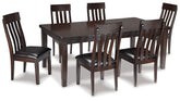 Best Deals Furniture - Ashley Furniture - Haddigan Dining Table and 6 Chairs - Dining Table and 6 Chairs - D596D3
