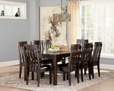 Best Deals Furniture - Ashley Furniture - Haddigan Dining Table and 8 Chairs - Dining Table and 8 Chairs - D596D4