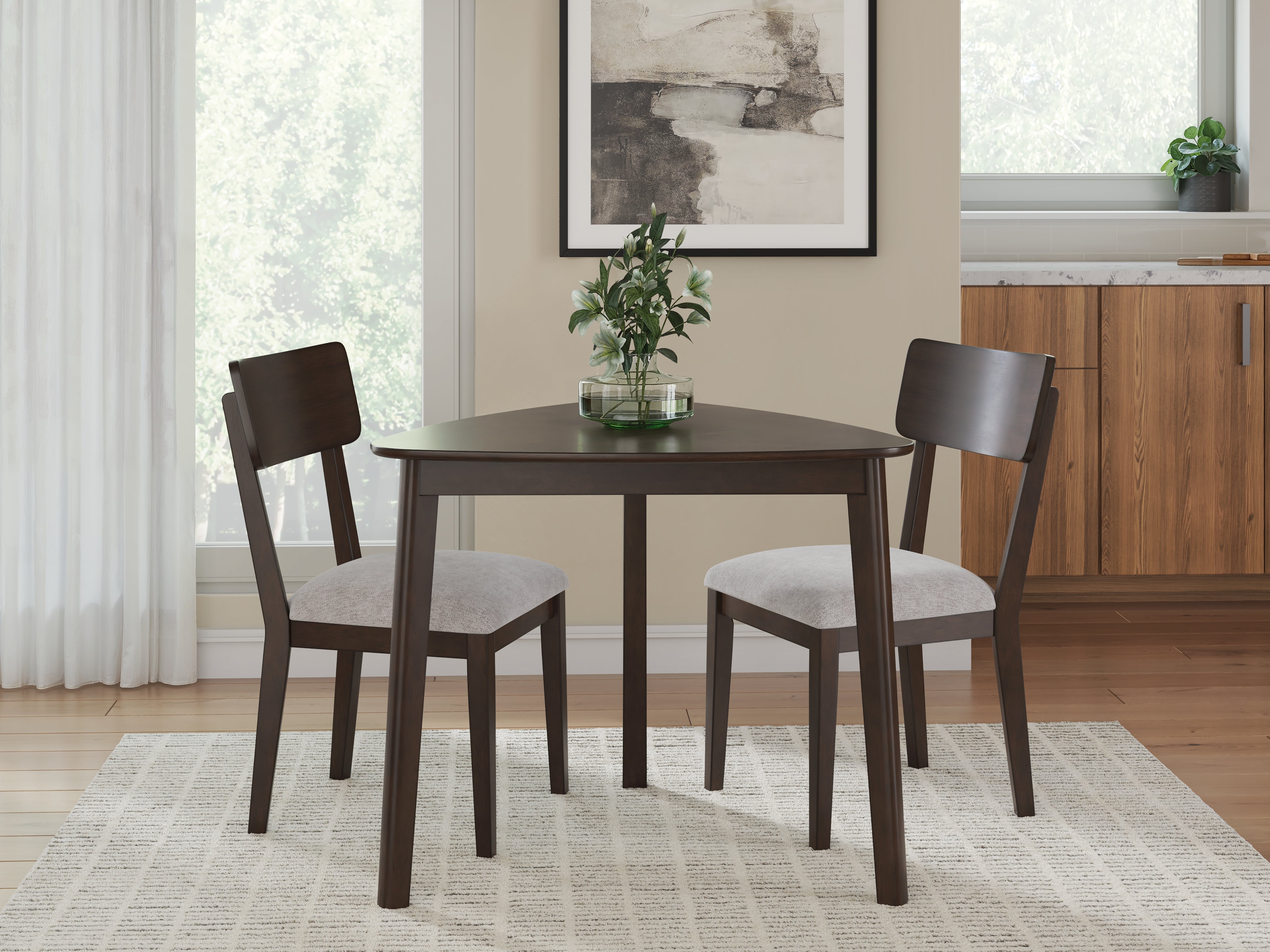 Best Deals Furniture - Ashley Furniture - Mallenette Dining Table and 2 Chairs - Dining Table and 2 Chairs - PCD607D1