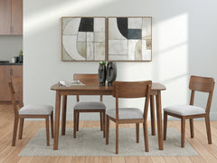 Best Deals Furniture - Ashley Furniture - Tameride Dining Table and 4 Chairs (Set of 5) - Dining Room Table Set (5/CN) - PCD609-225