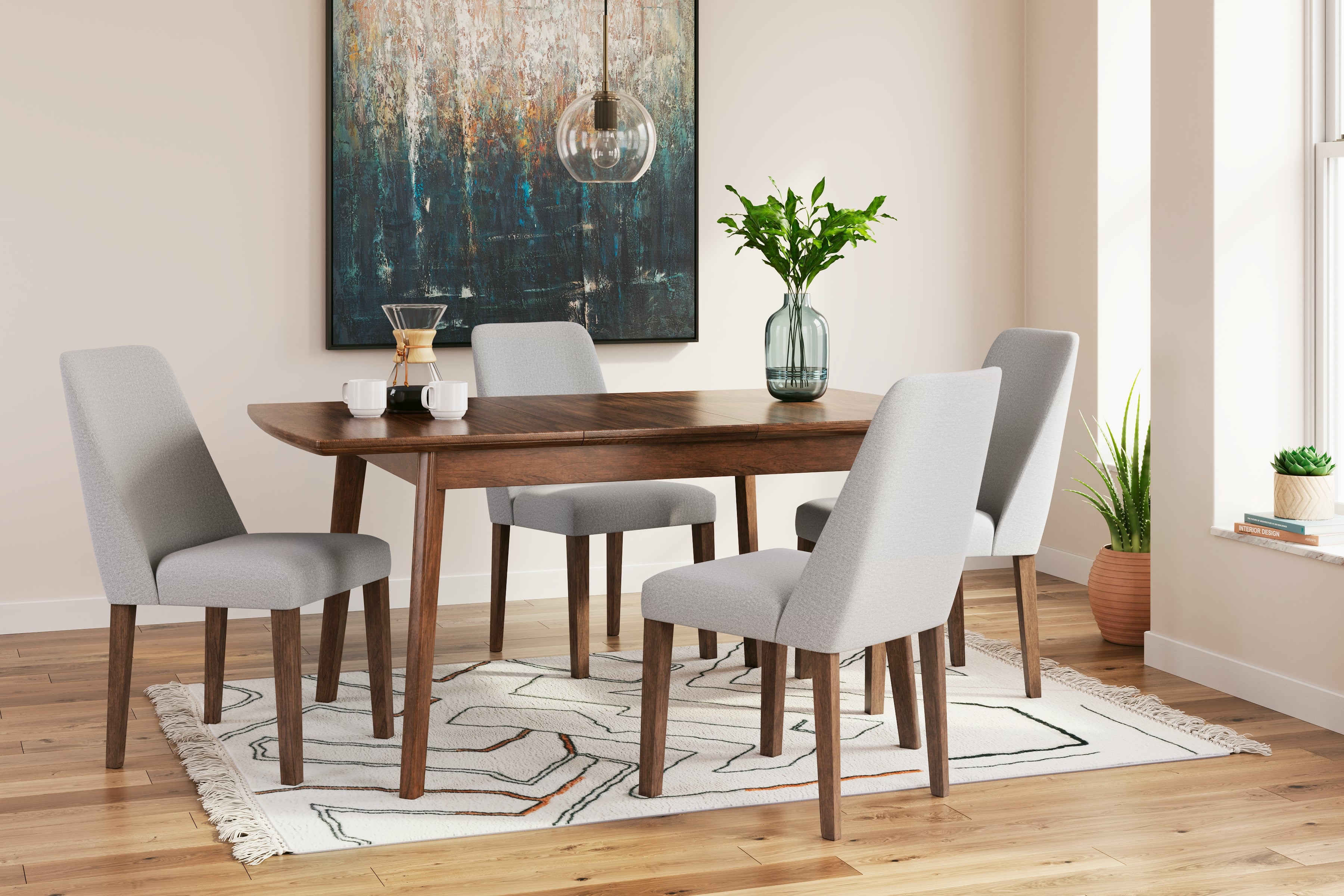 Best Deals Furniture - Ashley Furniture - Lyncott Extension Dining Table and 4 Chairs - Extension Dining Table and 4 Chairs - D615D2