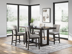 Best Deals Furniture - Ashley Furniture - Neymorton Counter Height Dining Table and 4 Barstools - Counter Height Dining Table and 4 Barstools - D618D5