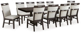 Best Deals Furniture - Ashley Furniture - Neymorton Dining Table and 10 Chairs - Dining Table and 10 Chairs - D618D4