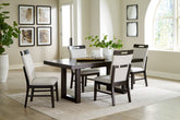 Best Deals Furniture - Ashley Furniture - Neymorton Dining Table and 4 Chairs - Dining Table and 4 Chairs - D618D1
