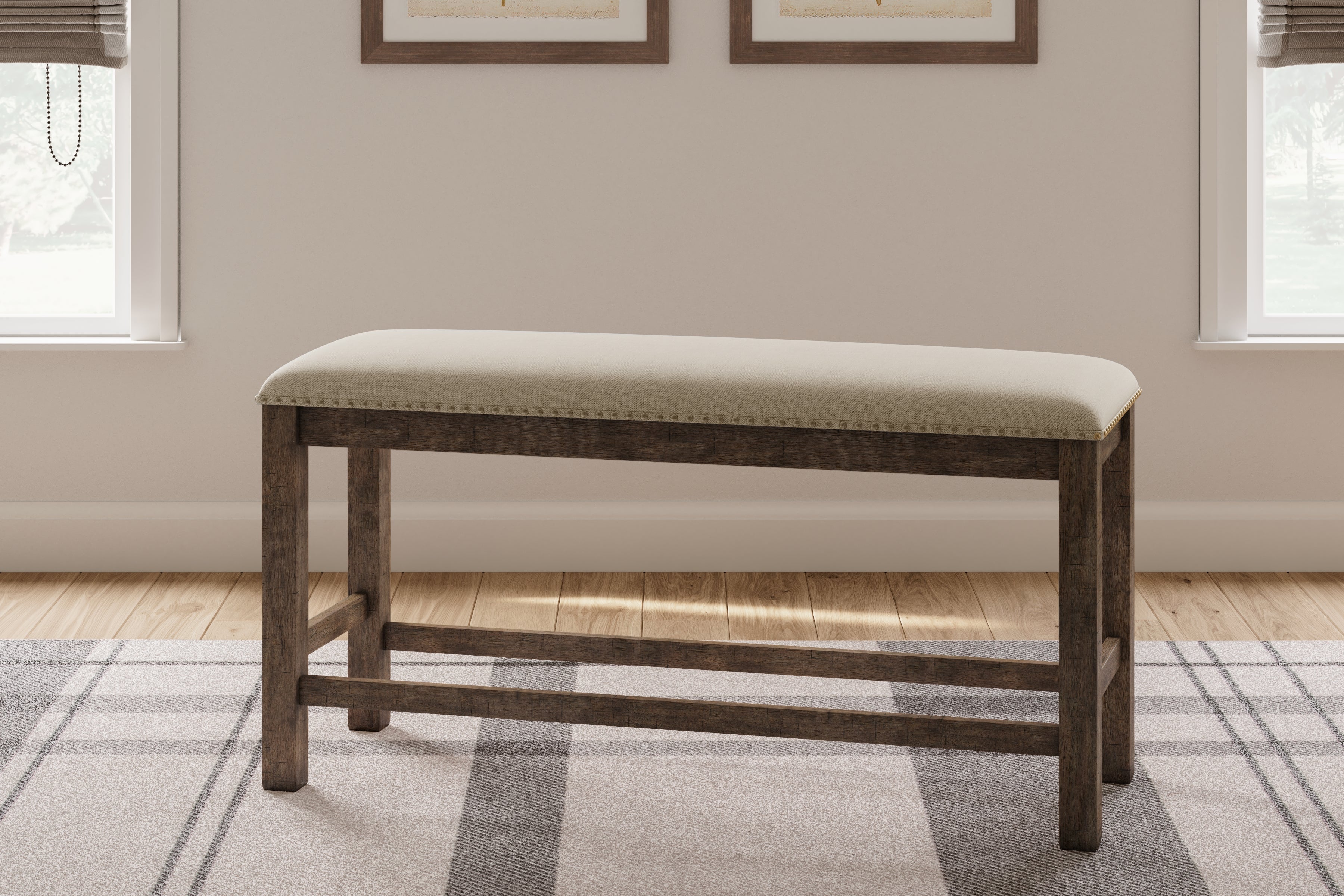 Best Deals Furniture - Ashley Furniture - Moriville Counter Height Dining Bench - Double UPH Bench (1/CN) - D631-09