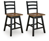 Best Deals Furniture - Ashley Furniture - Wildenauer Counter Height Barstool (Set of 2) - Counter Height Barstool (Set of 2) - D634-224X2
