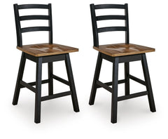 Best Deals Furniture - Ashley Furniture - Wildenauer Counter Height Barstool (Set of 2) - Counter Height Barstool (Set of 2) - D634-224X2