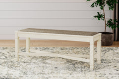 Best Deals Furniture - Ashley Furniture - Bolanburg Dining Bench - Large UPH Dining Room Bench - D647-00