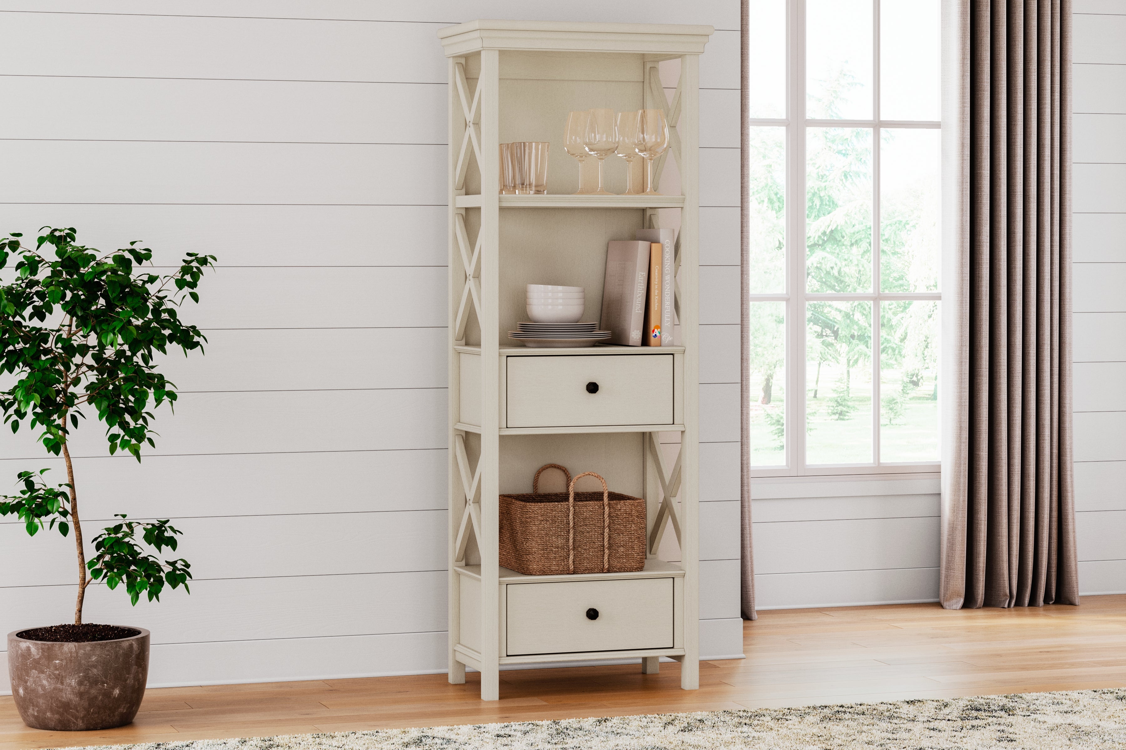 Best Deals Furniture - Ashley Furniture - Bolanburg Display Cabinet - Display Cabinet - D647-76