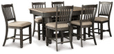 Best Deals Furniture - Ashley Furniture - Tyler Creek Counter Height Dining Table and 6 Barstools - Counter Height Dining Table and 6 Barstools - D736D5