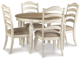 Best Deals Furniture - Ashley Furniture - Realyn Dining Table and 4 Chairs - Dining Table and 4 Chairs - D743D1