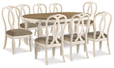 Best Deals Furniture - Ashley Furniture - Realyn Dining Table and 8 Chairs - Dining Table and 8 Chairs - D743D15