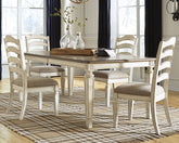 Best Deals Furniture - Ashley Furniture - Realyn Extension Dining Table and 4 Chairs - Extension Dining Table and 4 Chairs - D743D3