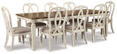 Best Deals Furniture - Ashley Furniture - Realyn Dining Extension Table and 8 Chairs - Dining Extension Table and 8 Chairs - D743D19