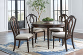 Best Deals Furniture - Ashley Furniture - Lavinton Extension Dining Table and 4 Chairs - Extension Dining Table and 4 Chairs - D764D1