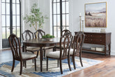 Best Deals Furniture - Ashley Furniture - Lavinton Extension Dining Table and 6 Chairs - Extension Dining Table and 6 Chairs - D764D2