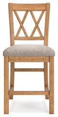 Havonplane Counter Height Extension Dining Table and 6 Barstools