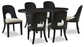 Best Deals Furniture - Ashley Furniture - Rowanbeck Dining Table and 6 Chairs - Dining Table and 6 Chairs - D821D4