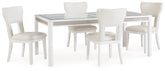 Best Deals Furniture - Ashley Furniture - Chalanna Dining Table and 4 Chairs - Dining Table and 4 Chairs - D822D1