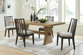 Best Deals Furniture - Ashley Furniture - Galliden Dining Table and 4 Chairs - Dining Table and 4 Chairs - D841D1