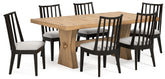 Best Deals Furniture - Ashley Furniture - Galliden Dining Table and 6 Chairs - Dining Table and 6 Chairs - D841D8