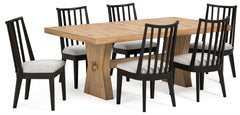 Best Deals Furniture - Ashley Furniture - Galliden Dining Table and 6 Chairs - Dining Table and 6 Chairs - D841D8