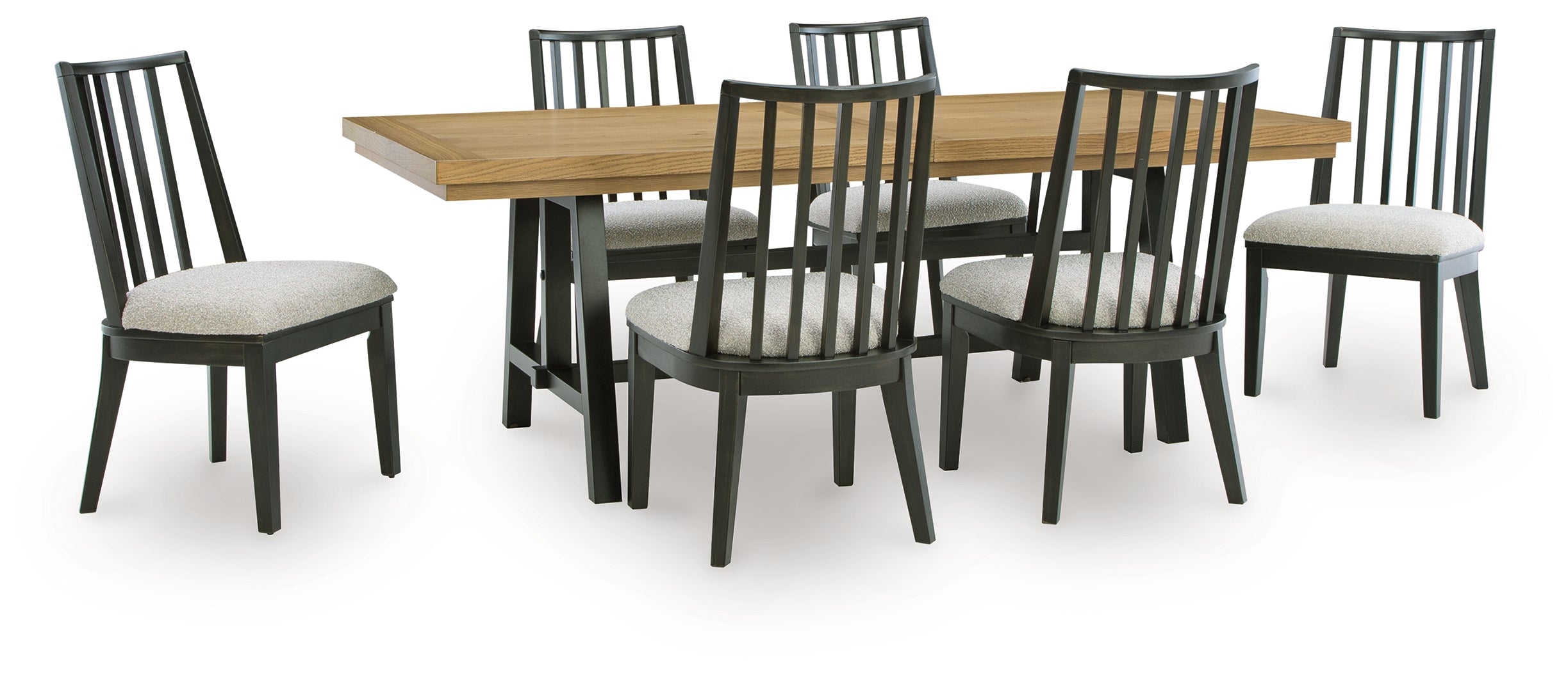 Best Deals Furniture - Ashley Furniture - Galliden Extension Dining Table and 6 Chairs - Extension Dining Table and 6 Chairs - D841D11