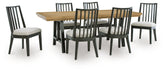 Best Deals Furniture - Ashley Furniture - Galliden Extension Dining Table and 6 Chairs - Extension Dining Table and 6 Chairs - D841D11