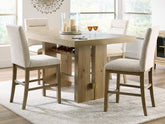 Best Deals Furniture - Ashley Furniture - Lasinger Counter Height Dining Table and 4 Barstools - Counter Height Dining Table and 4 Barstools - PCD852D2